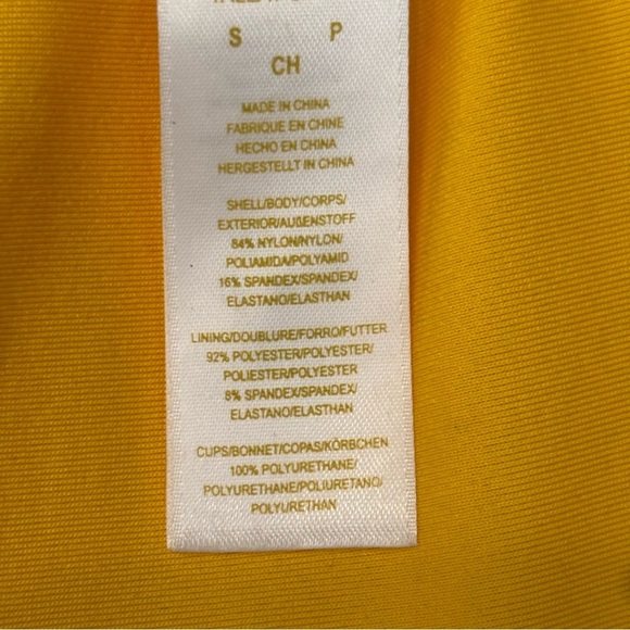 Kate Spade New York‎ women’s saffron yellow eyelet lace bikini top in size small - Picture 7 of 9